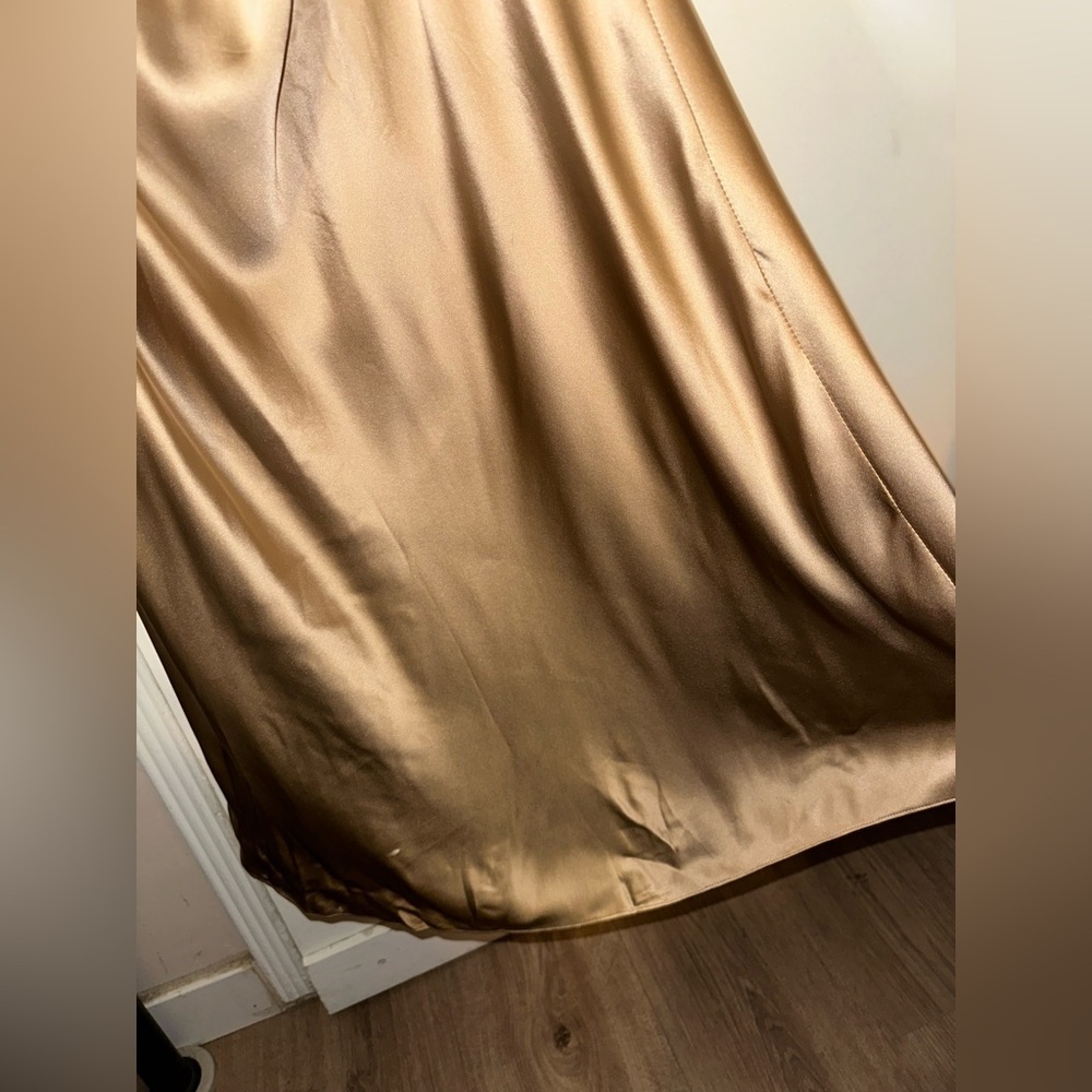 L'AGENCE Serita Maxi V Neck Bias Silk Gown Dress size 8 - Picture 7 of 14